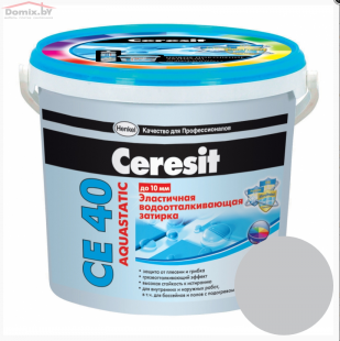 Фуга для плитки Ceresit СЕ 40 Aquastatic эластичная манхетен 10 (2 кг)